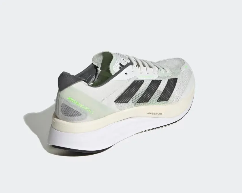 Adidas Adizero Boston 11 Crystal White Night Metallic Linen Green GY8407