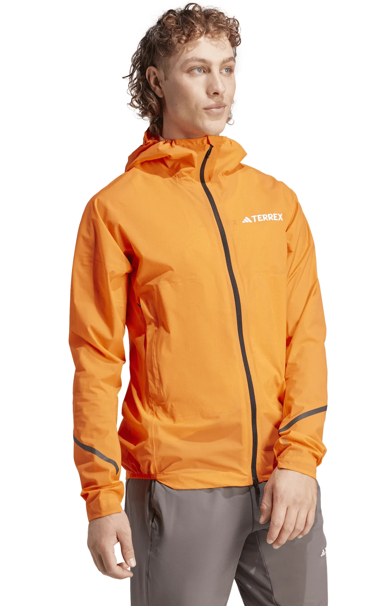 Adidas Men's Terrex Xperior 2.5L Light RAIN.RDY Jacket Semi Impact Orange | Buy Adidas Men's Terrex Xperior 2.5L Light