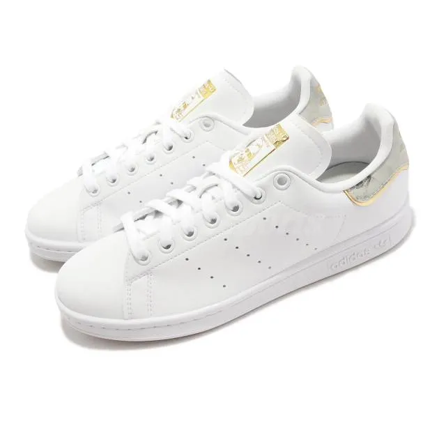 Adidas originals stan smith w white marble gold metallic women casual gw4479