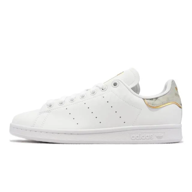 Adidas originals stan smith w white marble gold metallic women casual gw4479