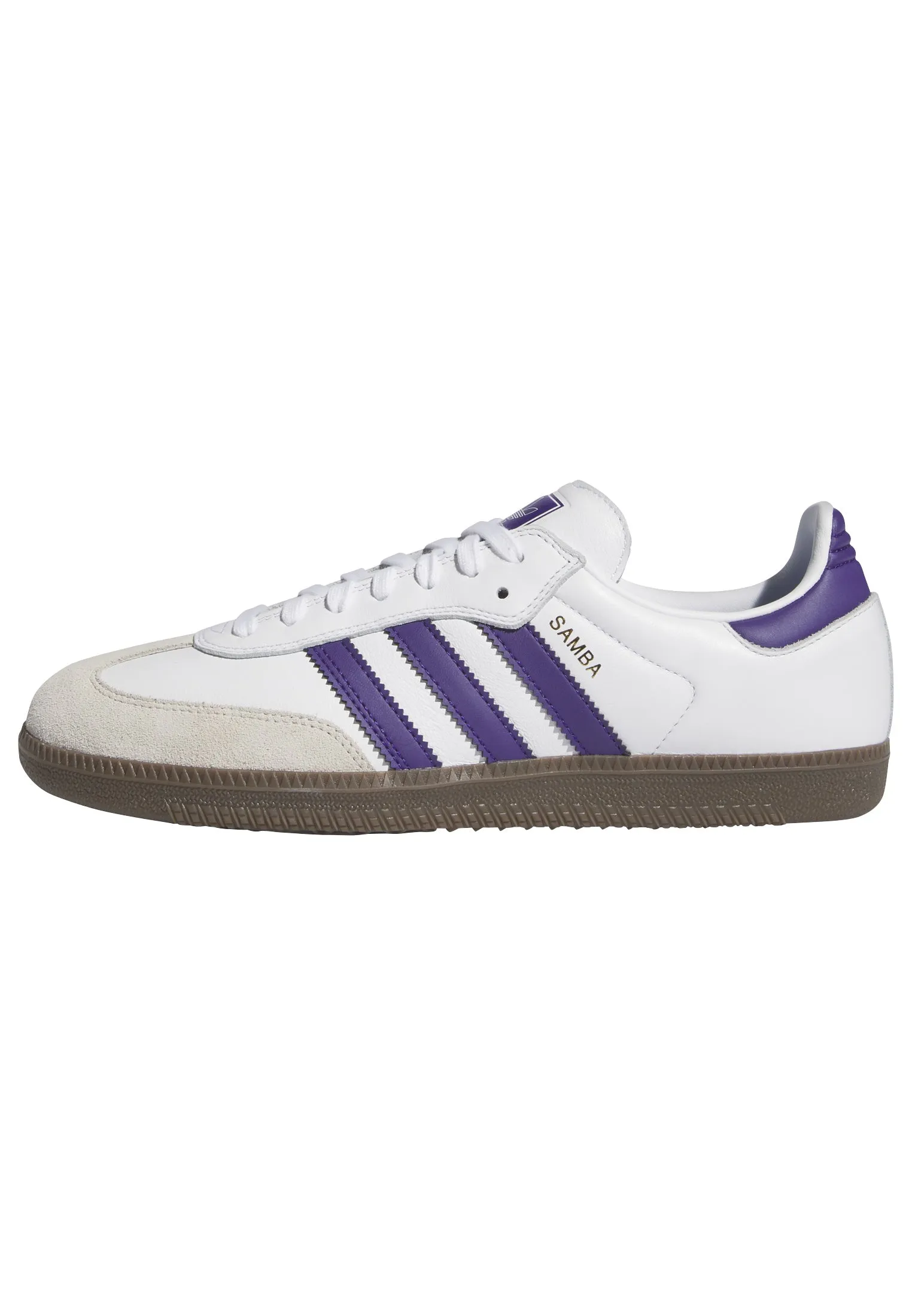 ADIDAS - SAMBA ADV - CLOUD WHITE / COLLEGIATE PURPLE / GOLD METALLIC