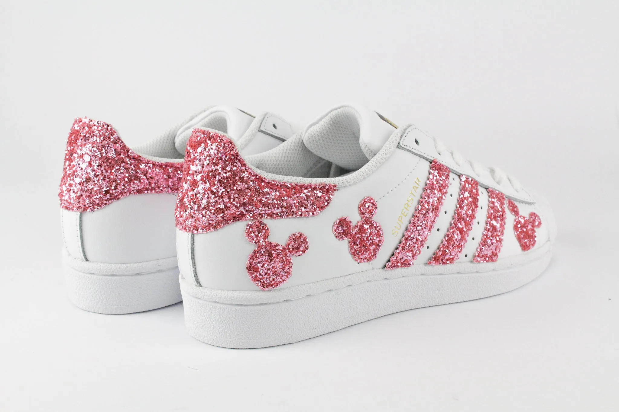 Adidas Superstar J Pink Glitter & Topolini