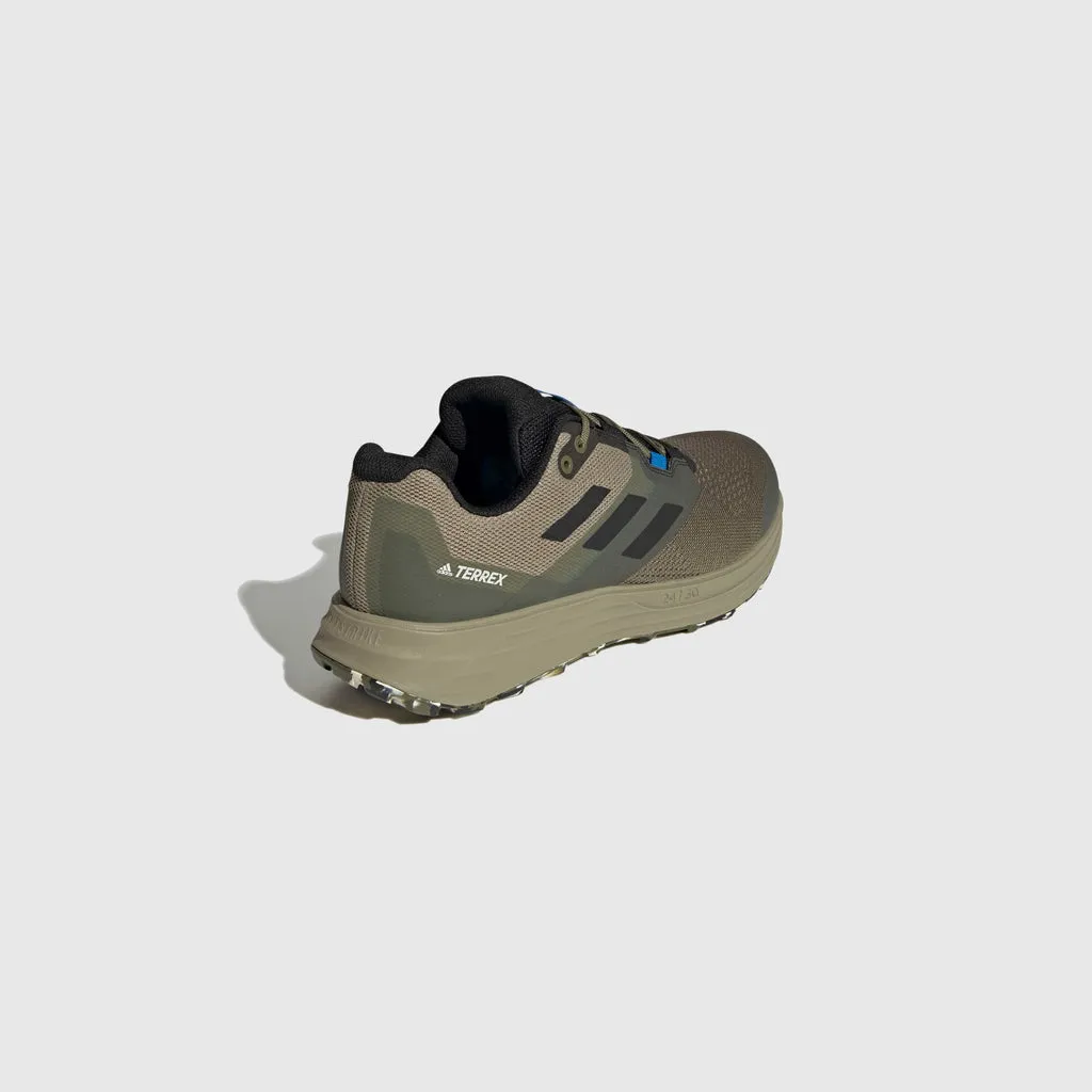 Adidas Terrex Two Flow Focus - Olive / Core Black / Blue Rush