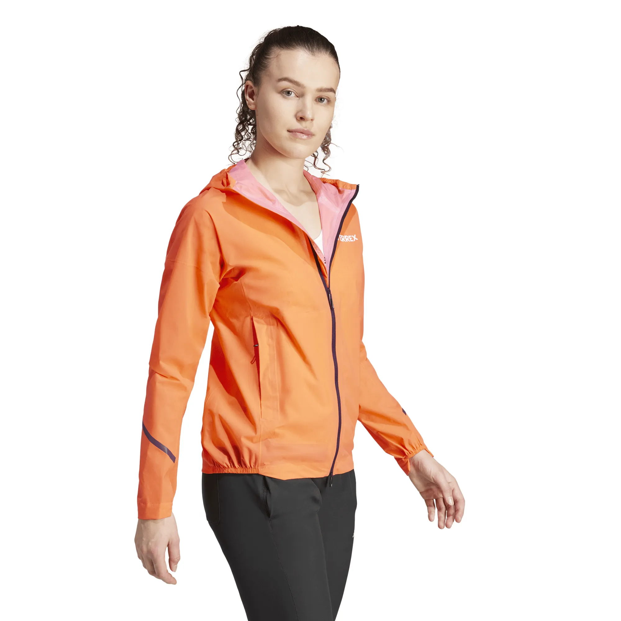 Adidas Women's Terrex Xperior 2.5L Light RAIN.RDY Jacket Semi Impact Orange | Buy Adidas Women's Terrex Xperior 2.5L L