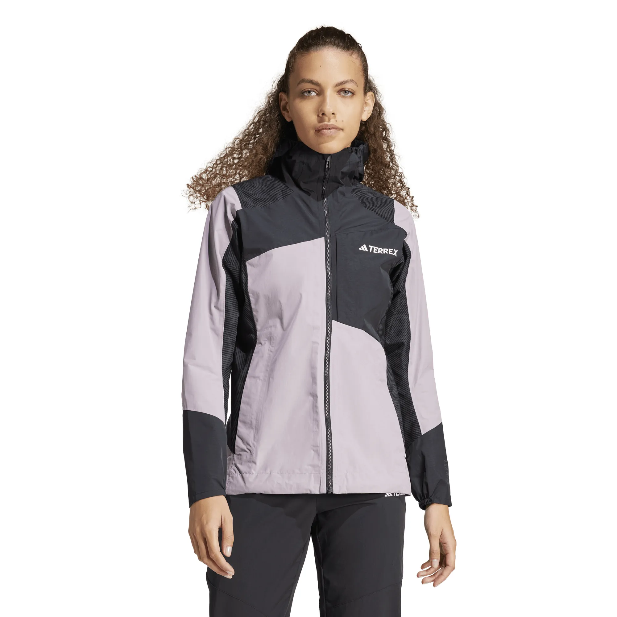 Adidas Women's TERREX Xperior Hybrid RAIN.RDY Jacket Preloved Fig/Black | Buy Adidas Women's TERREX Xperior Hybrid RAI