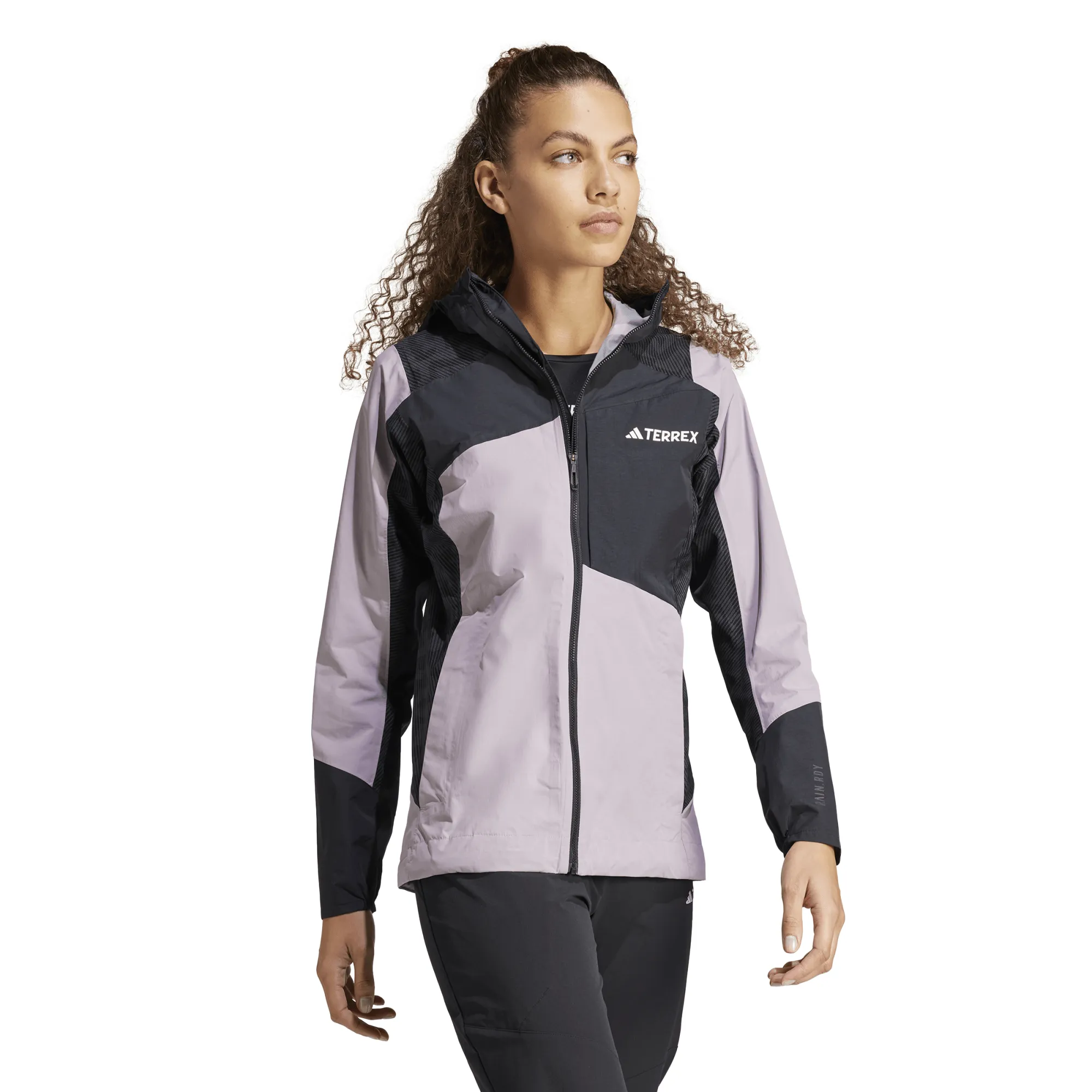 Adidas Women's TERREX Xperior Hybrid RAIN.RDY Jacket Preloved Fig/Black | Buy Adidas Women's TERREX Xperior Hybrid RAI