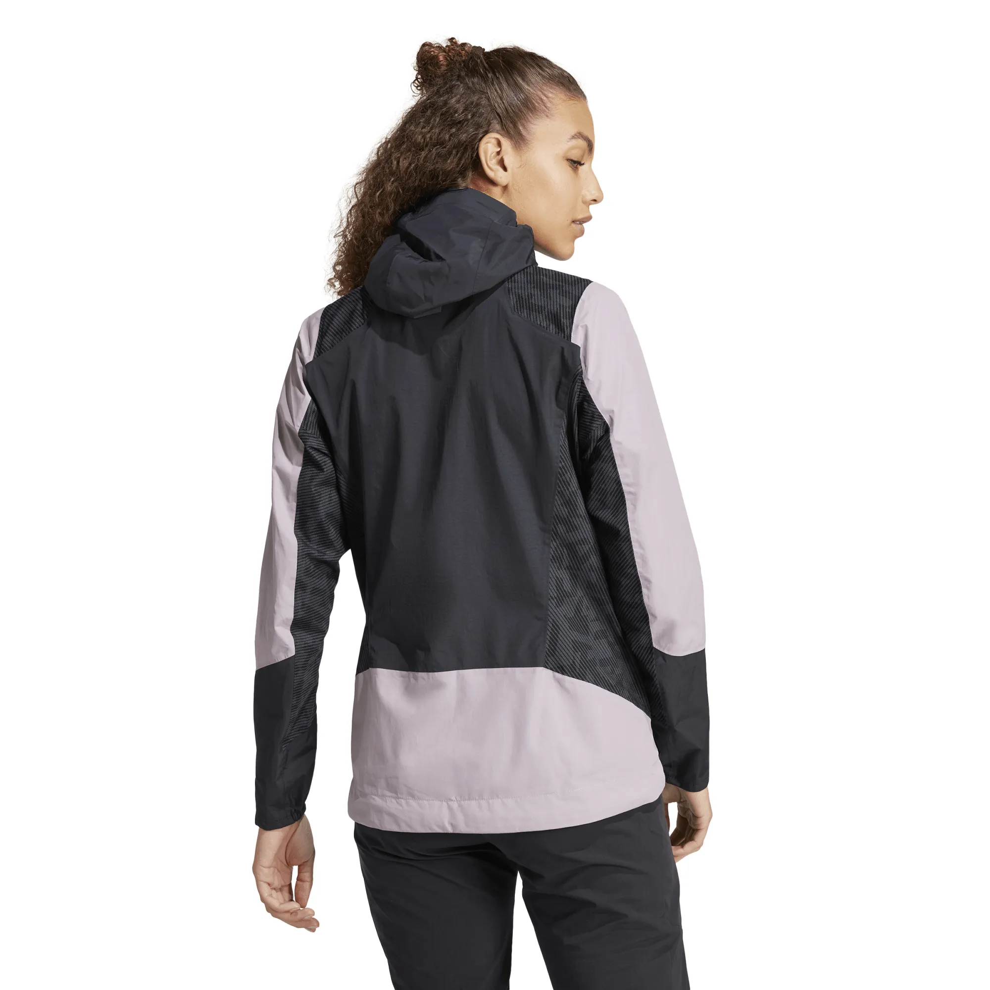 Adidas Women's TERREX Xperior Hybrid RAIN.RDY Jacket Preloved Fig/Black | Buy Adidas Women's TERREX Xperior Hybrid RAI