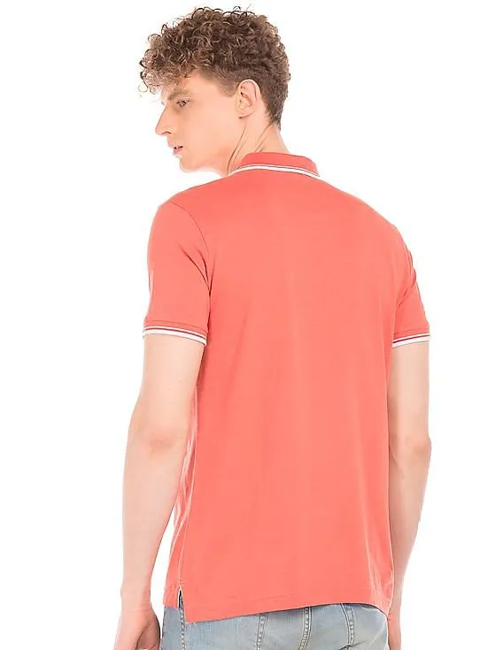 Aeropostale Tipped Jersey Polo Shirt