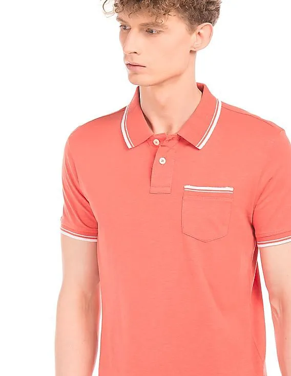 Aeropostale Tipped Jersey Polo Shirt