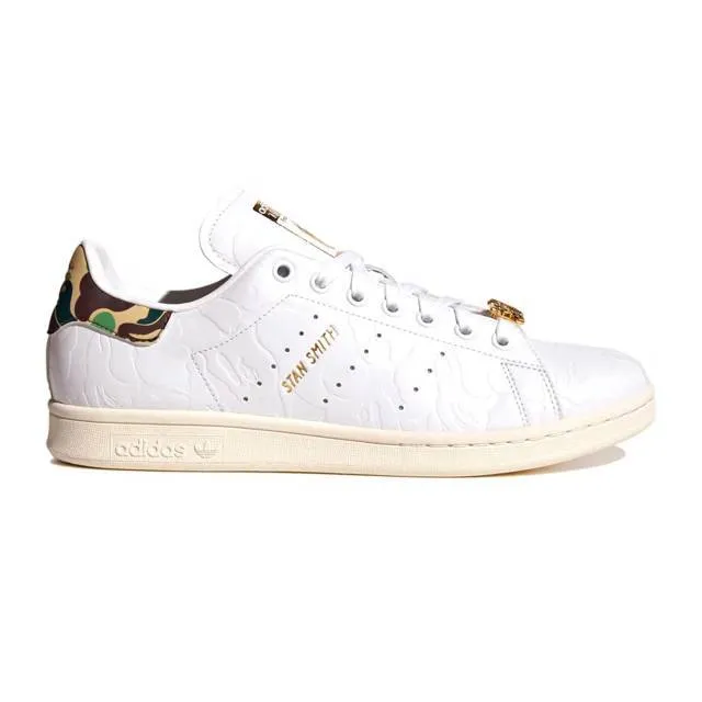 Bape x adidas stan smith (30th anniversary/ cloud white/ cloud white/ off white) men us 8-13 ig1115