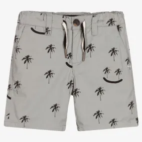 Boys Grey Cotton Shorts