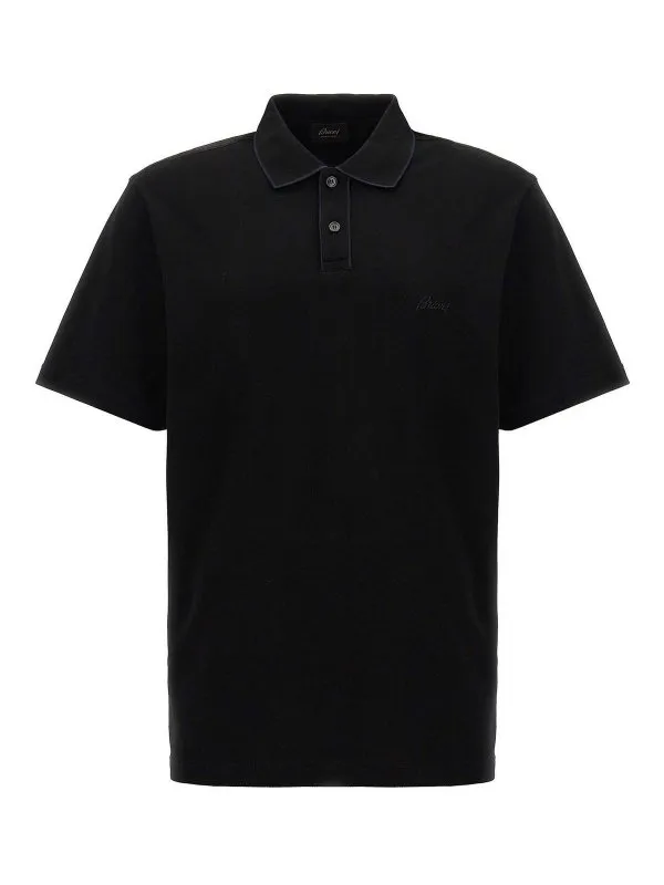 Brioni Logo Embroidery Polo Shirt