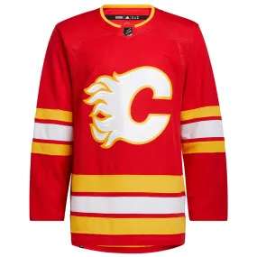 CALGARY FLAMES ADIDAS ADIZERO PRIMEGREEN AUTHENTIC RED HOME JERSEY