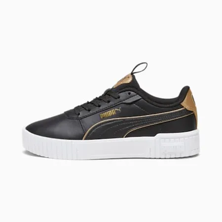 Carina 2.0 Pop-Up Metallics Sneakers - Girls 8-16 years | PUMA Black-PUMA Gold-PUMA White | PUMA Shoes | PUMA 