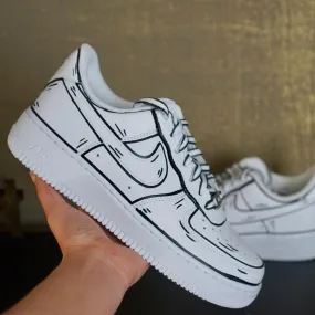 Cartoon Custom Nike Air Force 1 Custom Shoes (Made To Order) Custom Sneakers