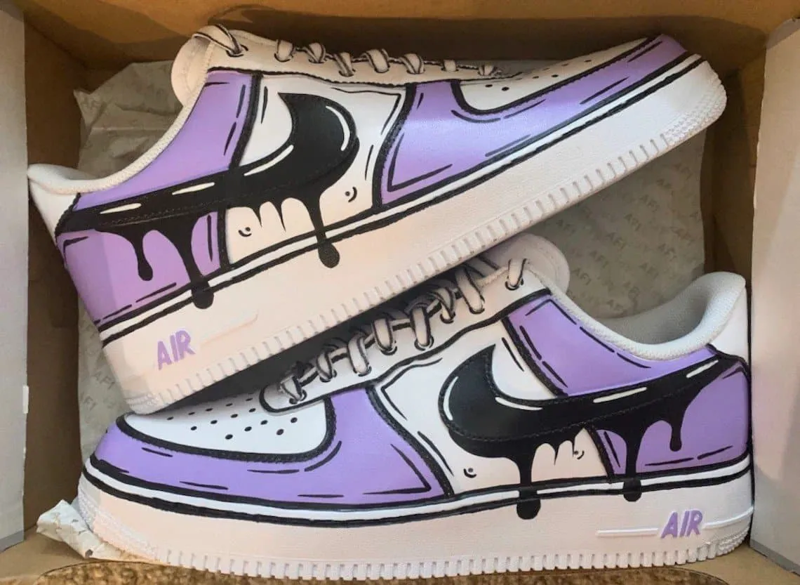 Cartoon Drip Custom Nike Air Force 1