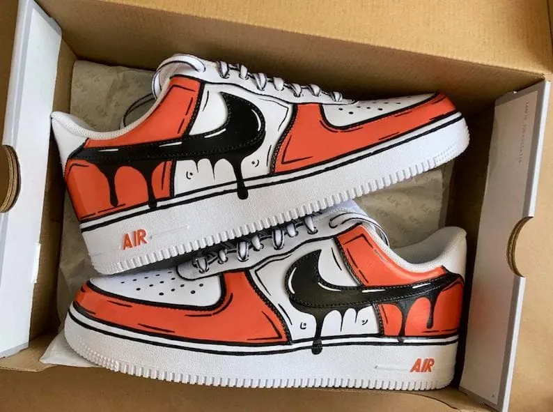 Cartoon Drip Custom Nike Air Force 1