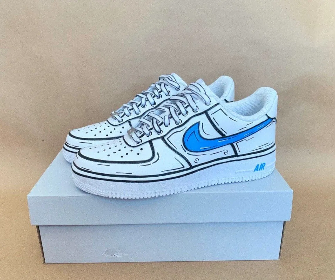 Cartoon Nike Air Force 1 Custom Shoes (Made To Order) Custom Sneakers