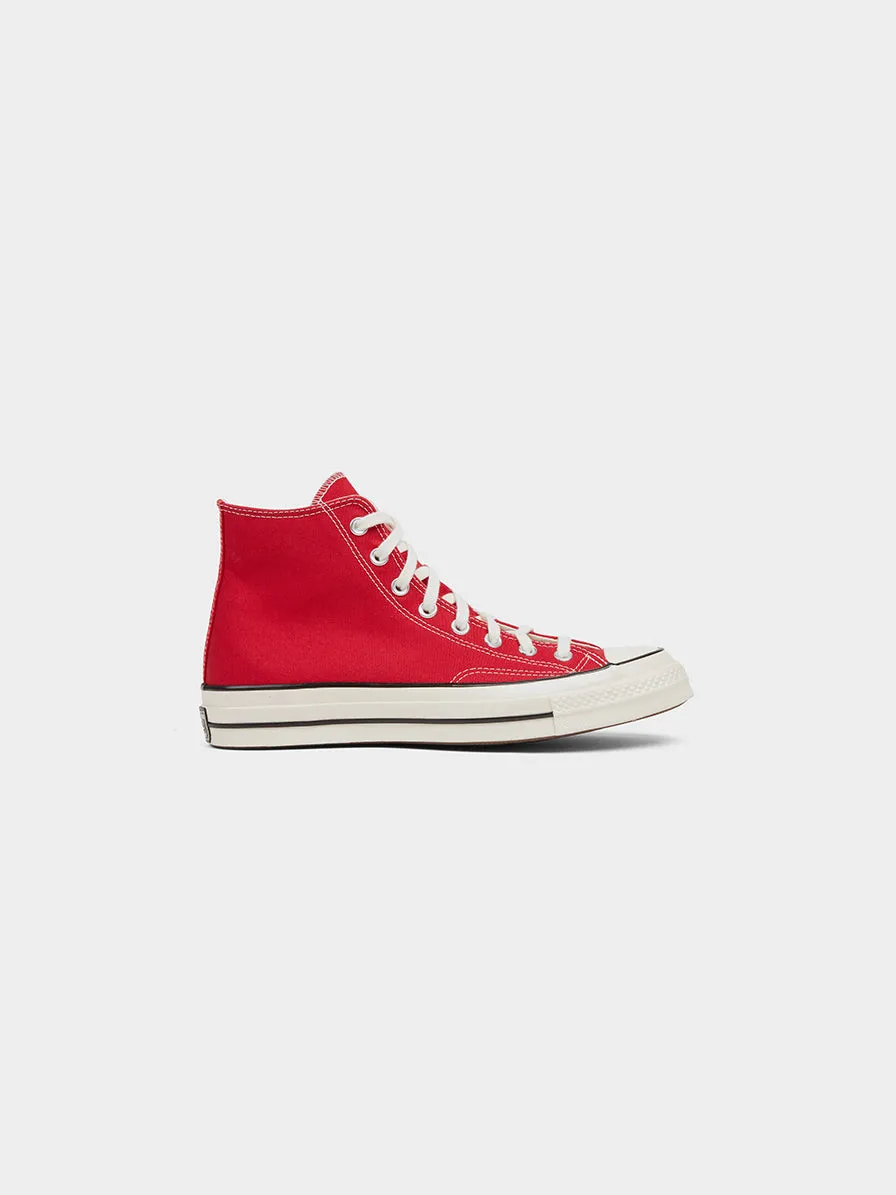 Chuck 70 Hi, Enamel Red / Egret