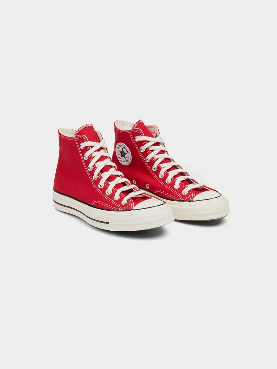 Chuck 70 Hi, Enamel Red / Egret