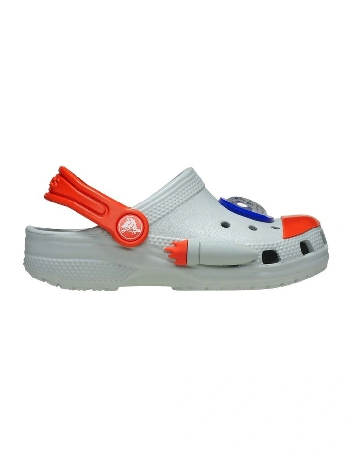 Classic Rocketship Clog Infant Beach Sandals in Grey