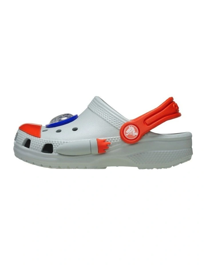 Classic Rocketship Clog Infant Beach Sandals in Grey