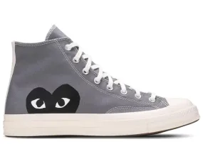 Converse Chuck 70 Hi x Comme des Garons PLAY ‘Steel Grey’