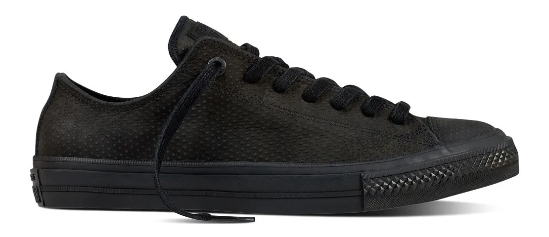 Converse Chuck Taylor II Low Top Lux Leather Black/Black/Gum