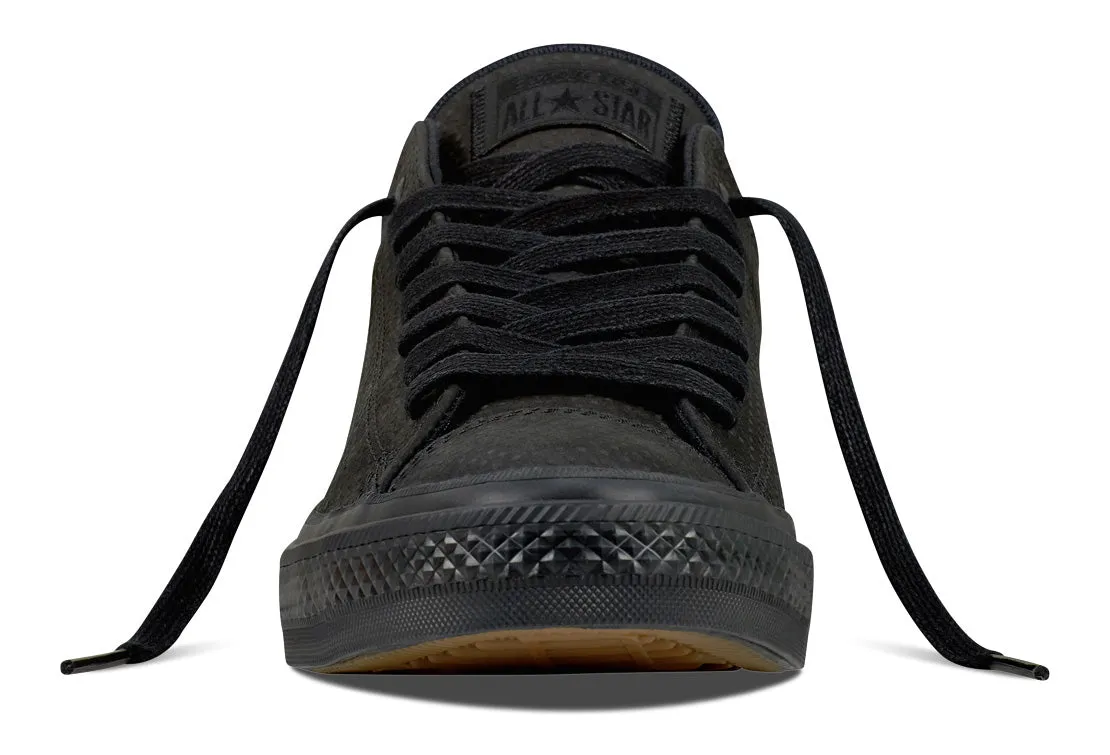 Converse Chuck Taylor II Low Top Lux Leather Black/Black/Gum