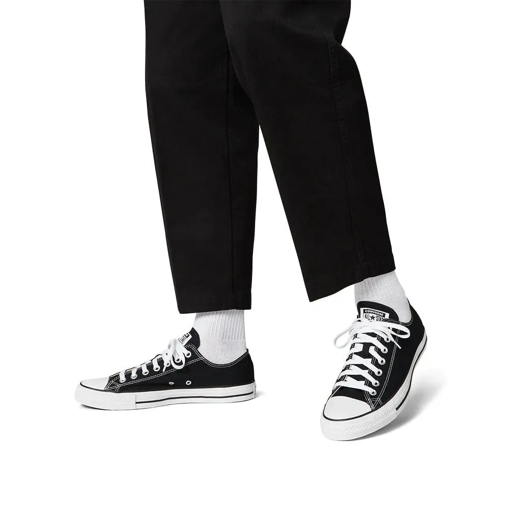 CONVERSE MEN'S CHUCK TAYLOR ALL STAR LOW TOP BLACK/WHITE SHOE