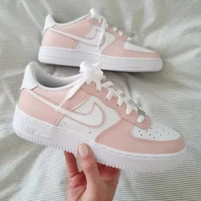 Custom air force 1 BARELY ROSE  Nike air force 1