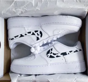 Custom Nike Air Force 1 Cow Print