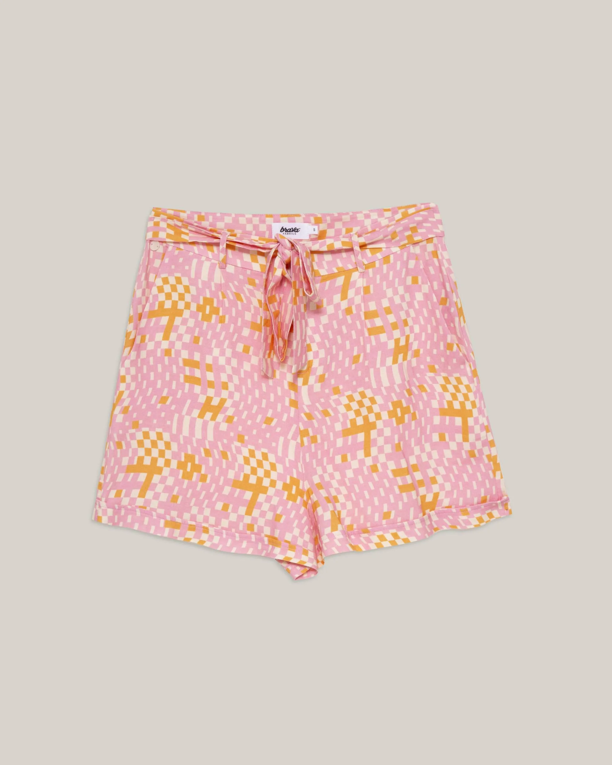 Dizzy Belted Shorts Rose