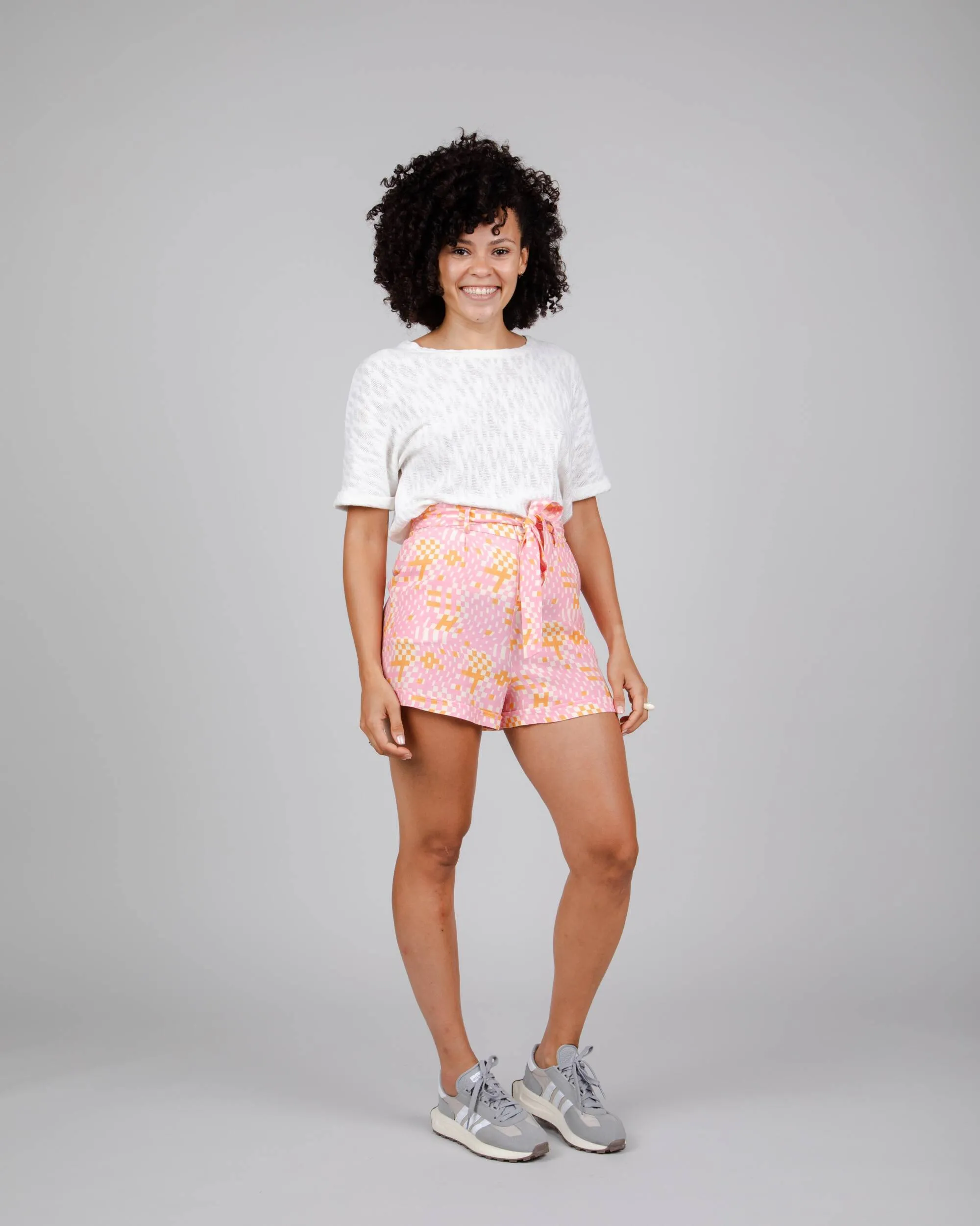 Dizzy Belted Shorts Rose