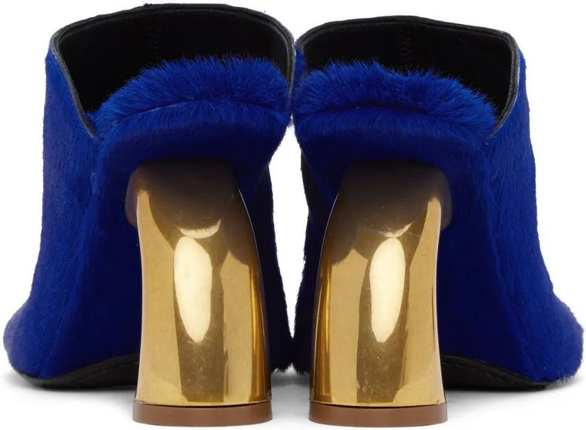 Dries Van Noten SSENSE Exclusive Blue Heeled Sandals