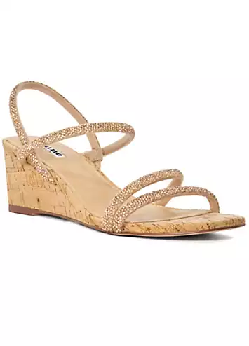 Dune London Blush Kalia Wedge Sandals | Grattan