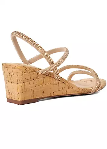 Dune London Blush Kalia Wedge Sandals | Grattan