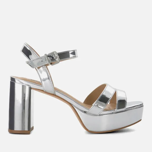 Dune London Women's Molten Leather Platform Sandals