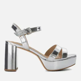 Dune London Women's Molten Leather Platform Sandals