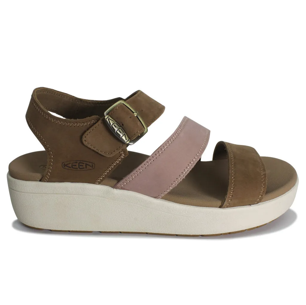 Ellecity Backstrap Nubuck Leather Women's Sandals