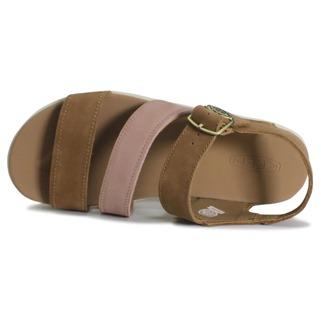 Ellecity Backstrap Nubuck Leather Women's Sandals