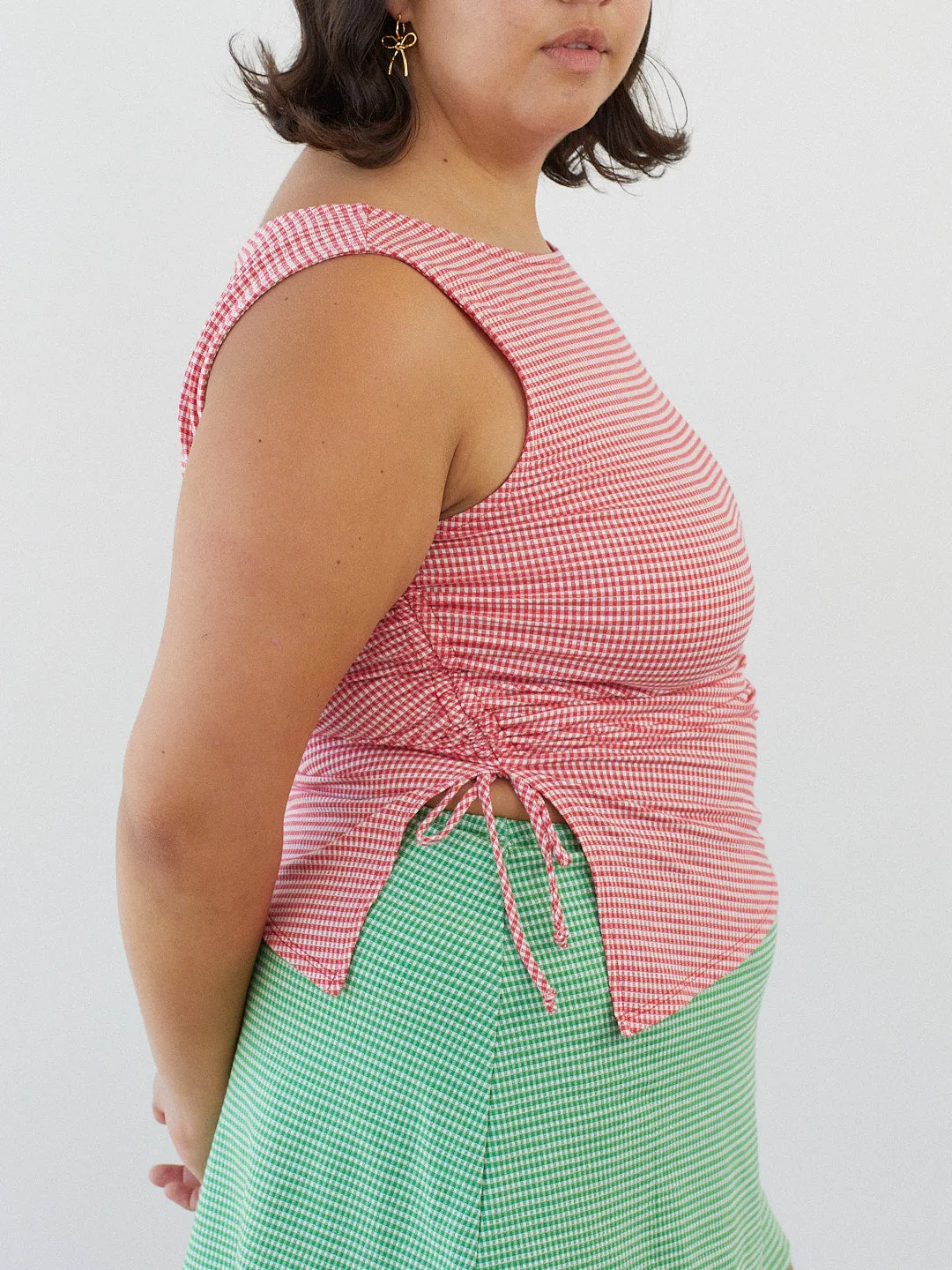 Erin Tank - Pomodoro Gingham