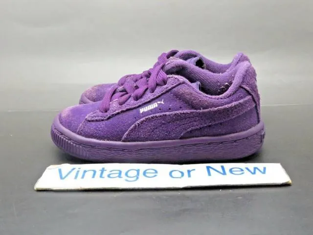 Girls' puma suede purple toddler sneakers sz 8c