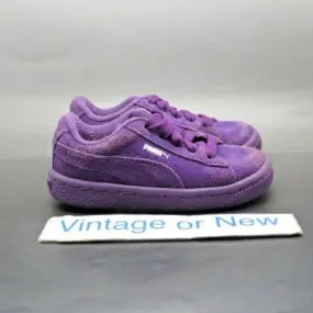 Girls' puma suede purple toddler sneakers sz 8c