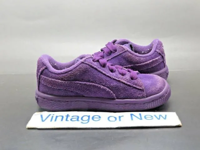 Girls' puma suede purple toddler sneakers sz 8c