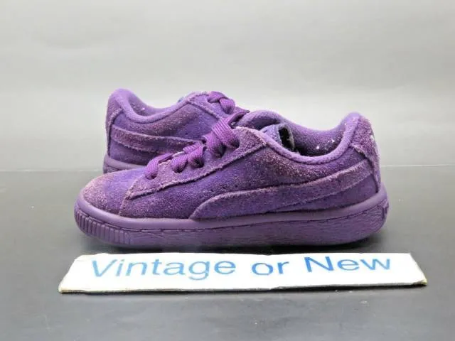 Girls' puma suede purple toddler sneakers sz 8c