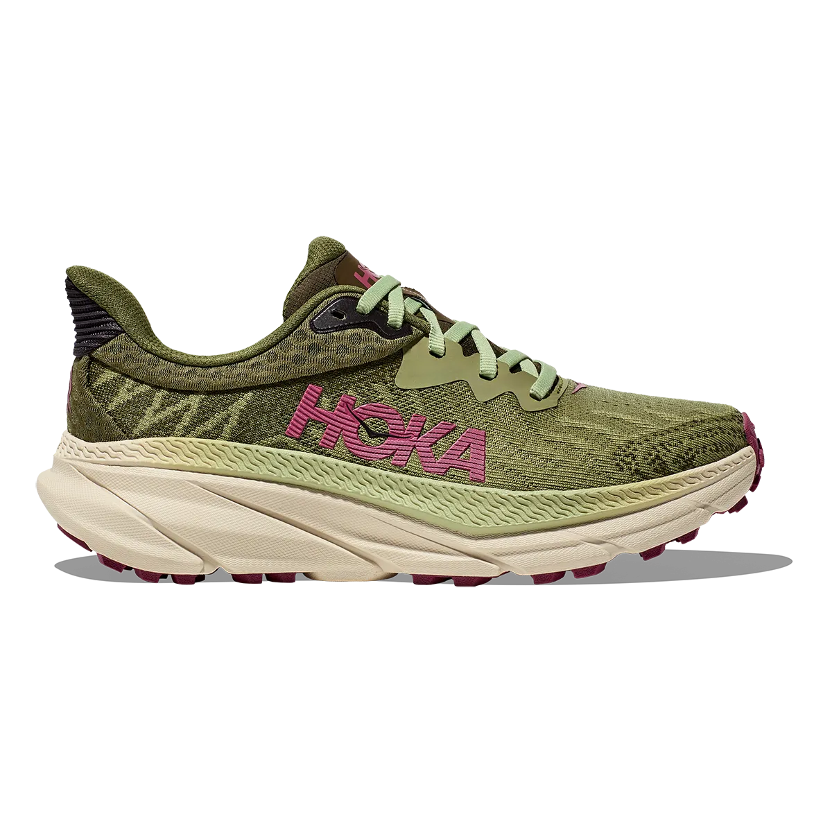 Hoka Challenger ATR 7 - Forest Floor - Beet Root