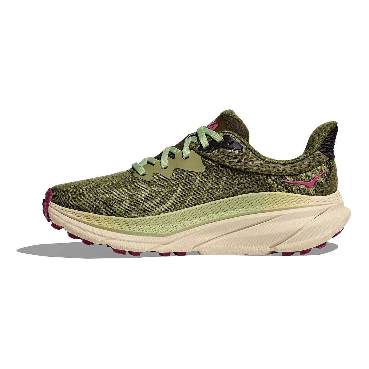 Hoka Challenger ATR 7 - Forest Floor - Beet Root