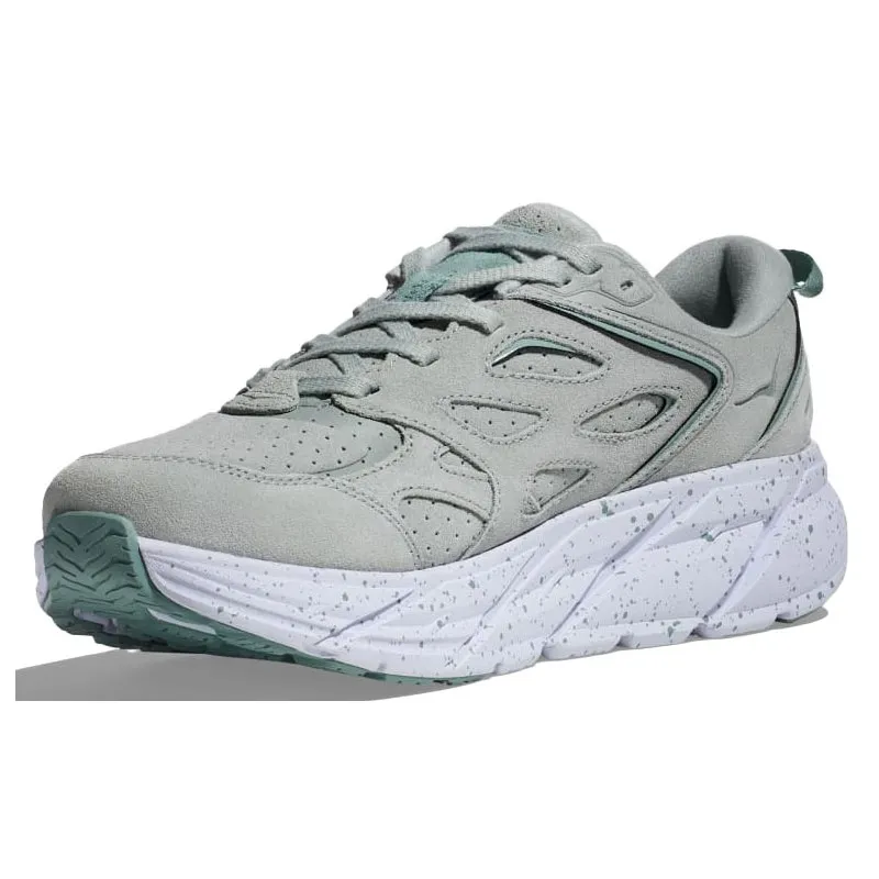 HOKA CLIFTON L SUEDE MERCURY/AGAVE UNISEX