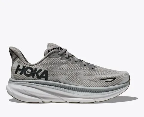 Hoka Men’s Clifton 9 Lightweight Running Shoe ***Wide Width***- Harbor Mist/Black